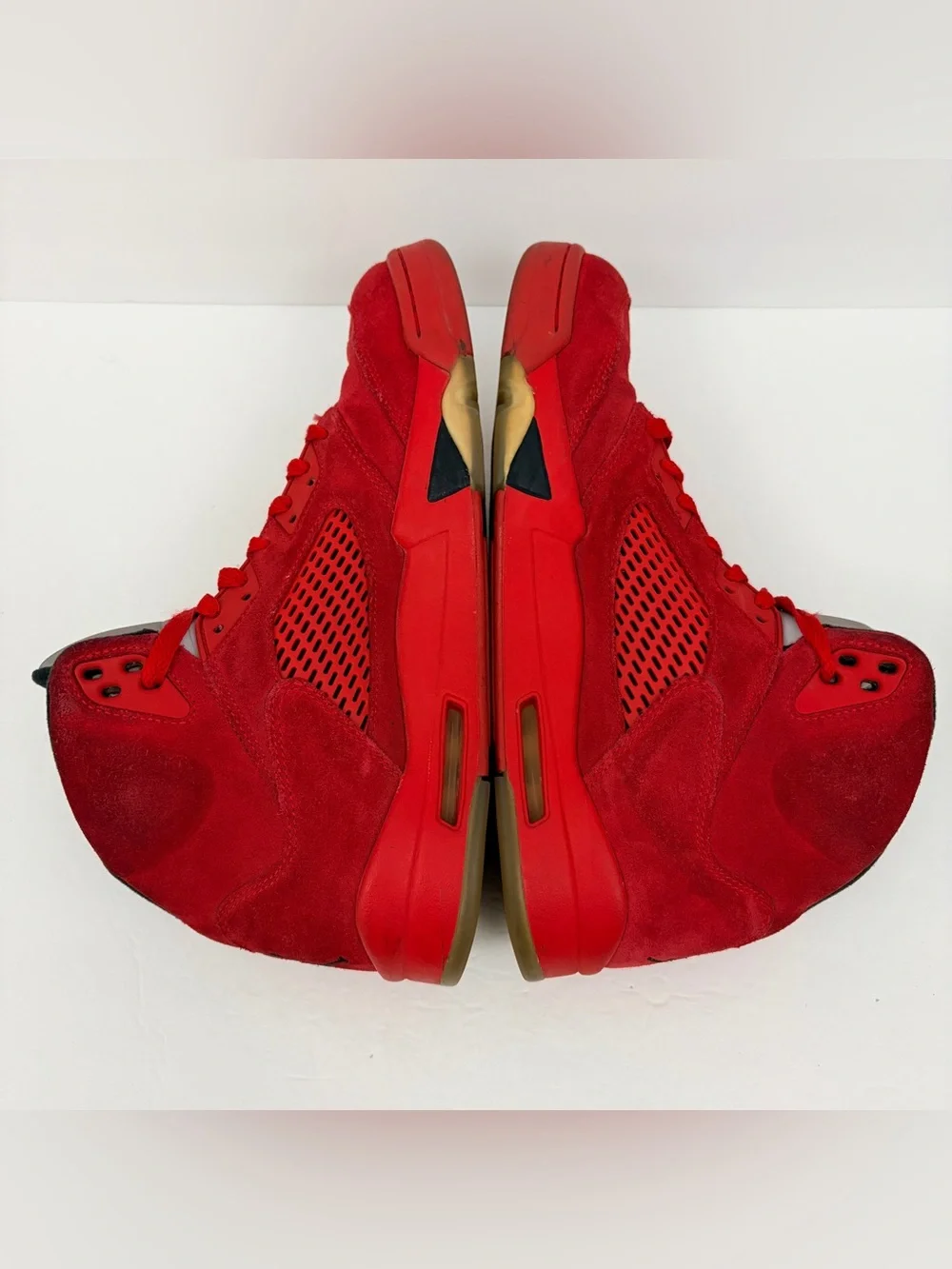 Jordan Retro 5 V Red Suede Mens 11
